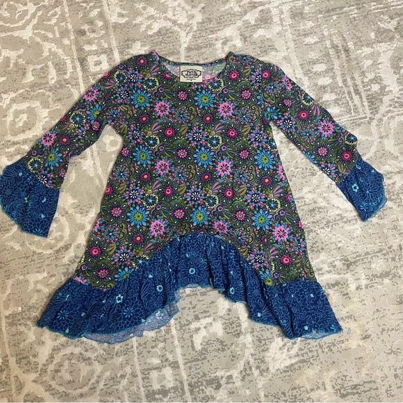 Other - Flit & Flitter size 6 top floral pink green blue